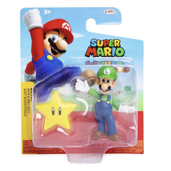 JAKKS Pacific Other - 🔥Nintendo Jakks Pacific Super Mario Characters Luigi with Star Figure BNIB 🔥